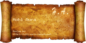 Hohl Aura névjegykártya